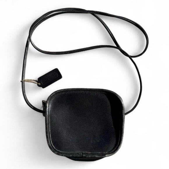 Coach Mini Hadley Zip Crossbody Bag (style number 9935) in black leather - Picture 5 of 6